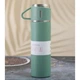 Подарунковий набір термоса із 3 чашками для дому та походів Vacuum Flask SET вакуумний термос із нержавіючої сталі 0.5 л та 3 чашки по 150 мл Матово Зелений - зображення 5