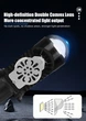 Світлодіодна лампа H4 LED Moto Білий / Білий / Blue Demon Eye Lens WW-1 - зображення 4