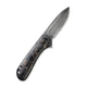 Нож складной карманный Civivi Elementum, (7.5 см) Damascus / Carbon Fiber - изображение 2