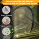 Сверхлегкий туристический гамак для кемпинга NATUREFUN, грузоподъемность 300 кг (275 x 140 см) дышащий нейлоновый парашют 2 x премиальные карабины, 2 x нейлоновые веревки в комплекте. Зеленый - изображение 5