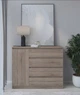 Комод в спальню MebelStar Нео 1Д4Ш 120x43x98 см Трюфель (MBS-1057) - зображення 2