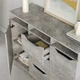 Комод в гостиную MebelStar 1200 Лилу 121x40x89 см Бетон (MBS-1332) - изображение 3