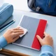 Обложка для книги B5 47x25,5 см, регулируемая, набор 20 шт, Прозрачная - изображение 3