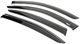 Ветровики на окна с чёрным молдингом Niken Luxury (4 шт) для BMW 3 серия E90/E91 2005-2011 гг - изображение 3