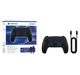 Геймпад Бездротовий Контролер Sony PlayStation (PS5) DualSense Midnight Black + cable USB-C to USB-C - изображение 1