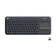 Клавиатура Logitech K400 Plus Touch Wireless UA Black (920-007145) (354974) - изображение 1