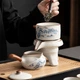 Набор для чайной церемонии Lesko ZBY292 Blue+White приготовления чая набор пиал заварник чайник 6 персон - зображення 2