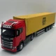 Модель грузовика Scania S730 1:50 металлическая, фура-контейнероз с прицепом, свет, звук, инерционный механизм - изображение 4