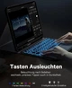 Чохол-клавіатура з тачпадом для планшета 10.2–10.5″, Bluetooth, QWERTZ розкладка, чорний - зображення 5