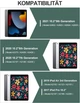 Захисний чохол-клавіатура IVEOPPE для iPad 10.2” (2019–2021) / Air 3 / Pro 10.5”, німецька розкладка QWERTZ - зображення 2