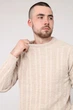 Джемпер чоловічий YUKI молочний 52 ЦБ-00283231 - изображение 3