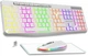 Бездротова клавіатура з мишкою 1600 DPI AD Advance RGB, акумуляторний комплект, безшумна клавіатура та миша, уцінка - зображення 1