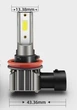 Светодиодная LED лампа H11 (H16, H8,H9), Противотуманки, дневные ходовые огни, ближний дальний свет 1шт - изображение 10