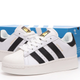Кроссовки женские Adi Superstar 2W White Black Plarform / кеды Ади суперстар 2В платфортм белые черные 39 - изображение 1