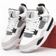 Кроссовки женские и мужские Ni Air Jord 4 White Black / Най аир Джорд 4 белые с черным высокие 37 - изображение 1