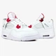 Кроссовки женские и мужские Ni Air Jord 4 White Red / Най аир Джорд 4 белые с красным высокие 45 - изображение 2