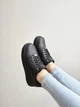 Кроссовки женские и мужские Ni Air Force 1 black / кеды Най аир Форс 1 черные 43 - изображение 8