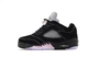 Кроссовки женские Ni Air Jord 5 Low Dongdan Black / Най аир Джорд 5 черные с серым низкие 40 - изображение 4