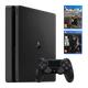 Набір Консоль Sony PlayStation 4 Slim 1TB Black Б/У + Геймпад Бездротовий DualShock 4 Version 2 + Гра The Last of Us Remastered Російська Озвучка + Гра Days Gone Російська Озвучка - зображення 1
