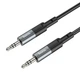 Кабель AUX HOCO UPA23 3.5 мм 3.5 мм, 1 м, metal gray, 1 шт. - зображення 4