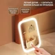 Зеркало для макияжа с подсветкой LED / настольное косметическое сенсорное с подставкой / органайзер для косметики - изображение 9
