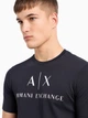 Футболка хлопковая длинная мужская Armani Exchange 488651077 2XL Синяя (1161567952) - изображение 5