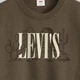 Свитшот на флисе мужской Levi`s 875798075 2XL Коричневый (1161593915) - изображение 6