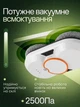 Робот пилосос для миття вікон склоочисник автоматичний мийник 2500Па для вікон щітка для дзеркал плитики та кахлю з розпилювачем білий + 10 ганчірок з мікрофібри та пультом ДК (0314-0001) - зображення 2