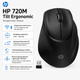 Мышка беспроводная HP 720M Tilt Ergonomic 6000 dpi 7 кнопок Черный (BH0Z4AA) - изображение 1