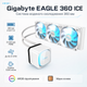 Система водяного охолодження Gigabyte EAGLE 360 ICE 360 мм 3x120 мм ARGB 2000 об/хв White - зображення 1