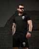 Тактичний мілітарі комплект Gun (Чорний) — дихаюча футболка Coolmax з принтом та тактичні штани - зображення 7