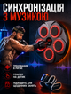 Тренажер для бокса настенный музыкальный 40х40х5 см 9 режимов RGB подсветка 5 Вт аккумулятор USB зарядка с перчатками - изображение 2