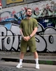 Мужской летний комплект Si WOOV зеленый тактический повседневный милитари костюм (футболка и брюки-карго) XL - изображение 8