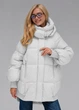 Жіночий пуховик куртка пальто з капюшоном зимовий Viva-Wear 662 M- L світло-сірий 662-33 - изображение 1