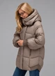 Жіночий пуховик куртка з капюшоном зимовий Viva-Wear 3575 M капучино 35753 - изображение 3
