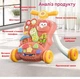 Ходунки детские Sobebear YL 622/02 телефон, звук, музыка, звуки животных, шестерни, пальчиковые игры, сортер, регулировка высоты Коралловый - изображение 2