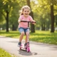 Самокат Skyper Pegas двухколесный колеса PU 145 мм, стальная рама, ручной тормоз Pink 5-12 лет (PS-71643) - изображение 7