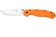Ніж складаний Ontario Knife RAT I Linerlock, лезо Plain Satin AUS-8, руківя Orange GFN, Тайвань, ON8848OR - изображение 1