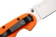 Ніж складаний Ontario Knife RAT I Linerlock, лезо Plain Satin AUS-8, руківя Orange GFN, Тайвань, ON8848OR - изображение 6