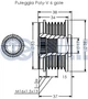Шків генератора BMW 3 (E90/F30/F80)/ 5 (F10) 05-16, N47 D20A/D20C, 6PK 542380 RUVILLE RUVILLE 542380 Opel Astra, Zafira, Insignia, Meriva, CORSA; Chevrolet Aveo, Malibu; BMW F21, F20, E87, E88, E82, E81 10320213, 1202119, 1202187 - изображение 2