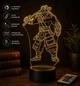 Светильник ночник «Персонаж Dota 2 Дота 2 Juggernaut Юрнеро» на подарок дотеру геймеру фанату Dota. 3D лампа с Led-подсветкой и пультом (7 цветов 4 режима) (3DP092) - изображение 1
