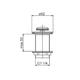 Сливной клапан без перелива KFA Armatura 660-353-00 Клик-Клак малый - изображение 2