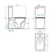 Унитаз-компакт Koller Pool Kvadro Smart с сиденьем SC KR-0610-RQ-C+KR-0610-RQ-T - изображение 2