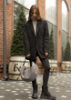 Жіноча сумка Sambag HOBO Bag-glove з внутрішніми кишенями та утепленими боковими кишенями з тканини Графітова - зображення 6