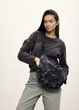 Жіноча сумка Sambag HOBO Bag-glove з внутрішніми кишенями та утепленими боковими кишенями з тканини з принтом "Blossom" - зображення 7