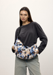 Жіноча сумка Sambag HOBO Bag-glove з внутрішніми кишенями та утепленими боковими кишенями з тканини з принтом "Blue Flowers" - зображення 1
