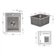 Мийка для кухні інтегрована Lidz Handmade H4050 (LDH4050BRU39258) Brushed Steel 3,0/1,0 мм - зображення 2