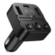 Автомобільний FM-трансмітер Автомобільний Bluetooth FM-трансмітер Hoco E87 Delta 35W (USB-A + USB-C) - зображення 1