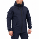 Куртка мужская SoftShell, синего цвета, водонепроницаемая куртка из материала софтшелл для осени S - изображение 1