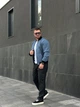 Бомбер мужской голубой водоотталкивающий, демисезонный мужской бомбер S - изображение 7